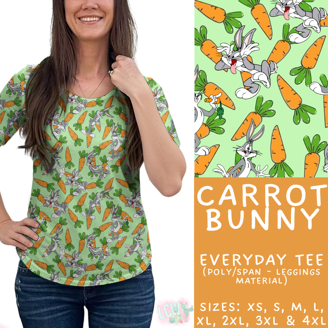 Batch #454 - Cool Characters 10 - Closes 11/26 - ETA mid Jan - Carrot Bunny Everyday Tee