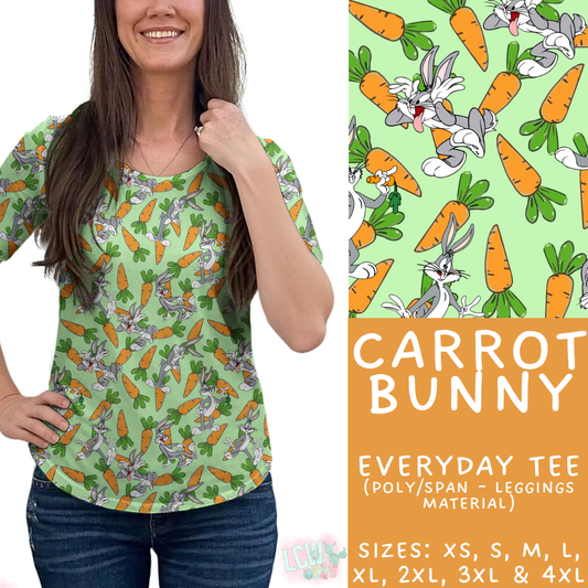 Batch #454 - Cool Characters 10 - Closes 11/26 - ETA mid Jan - Carrot Bunny Everyday Tee