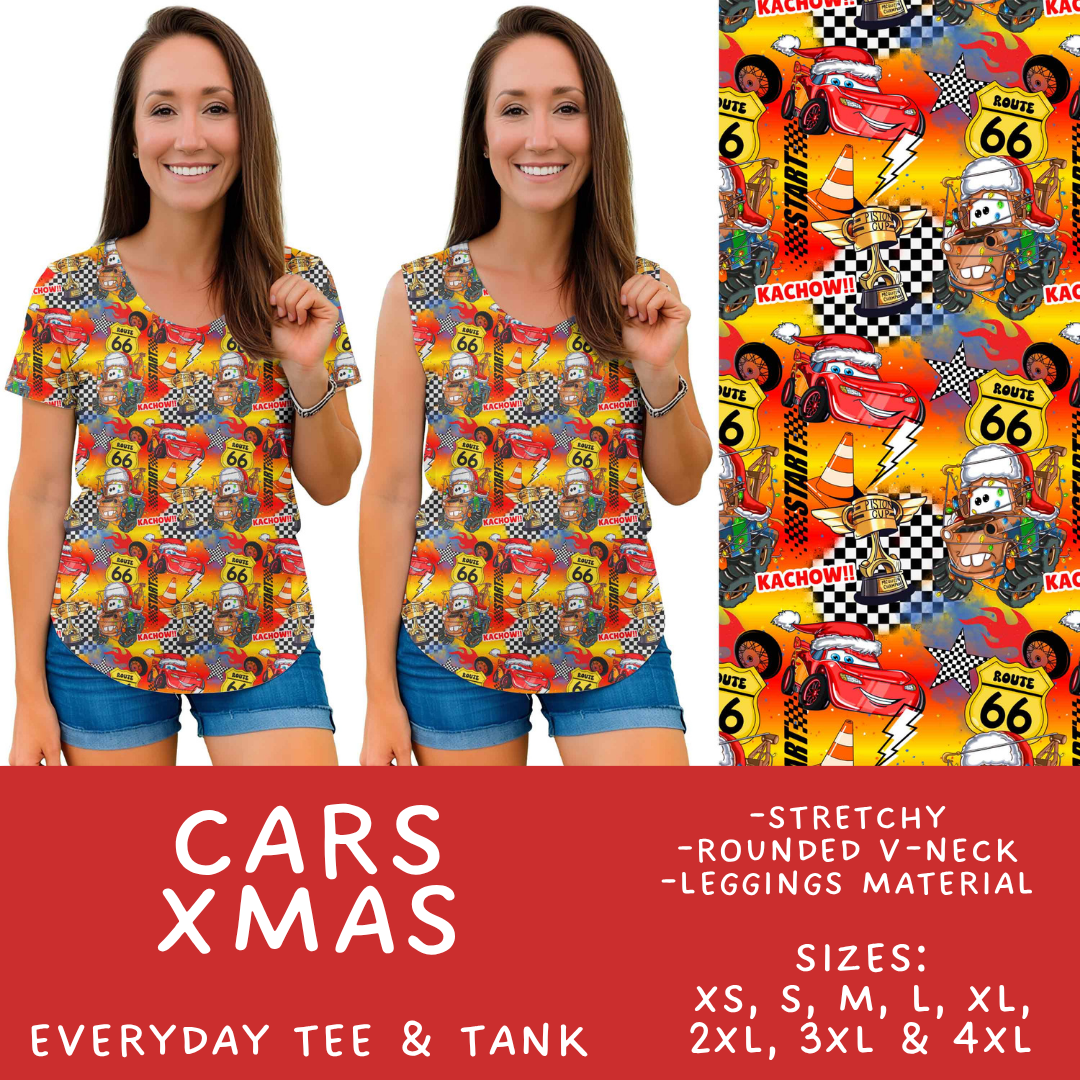 Batch #558 - Magical Character Christmas - Closes 7/20 - ETA mid/late Sept - Cars Xmas Everyday Tank & Tee