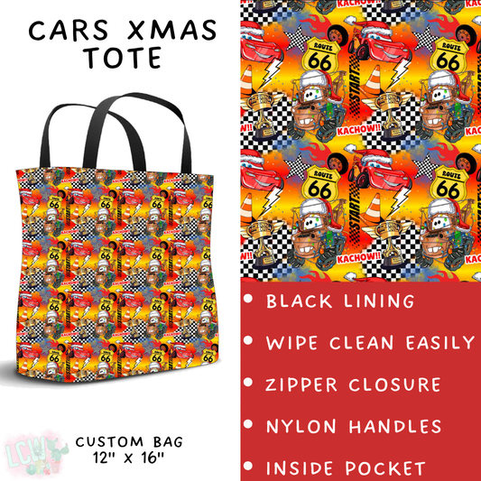 Batch #558 - Magical Character Christmas - Closes 7/20 - ETA mid/late Sept - Cars Xmas Tote