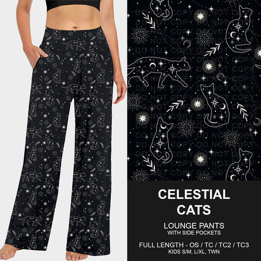 B252 - Preorder Celestial Cats Lounge Pants (Closes 9/21. ETA mid Nov.)