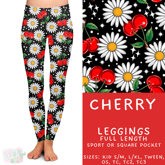 Batch #411 - July Request Run - Closes 9/11 - ETA late October - Cherry Full Length Leggings