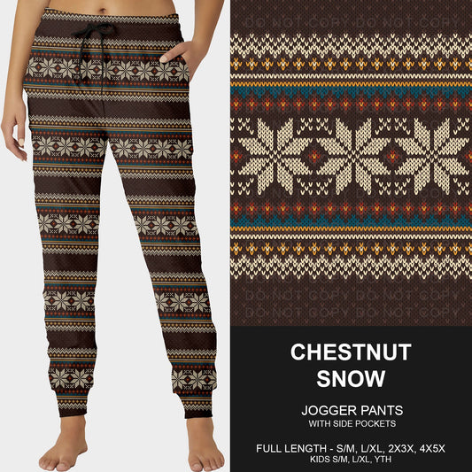 B255 - Preorder Chestnut Snow Joggers (Closes 10/12. ETA early Dec.)