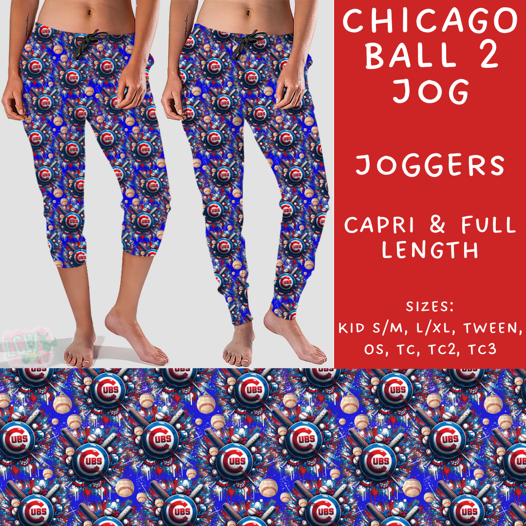Batch #498 - Strike Out 3 - Closes 3/2 - ETA early May - Chicago Ball 2 Full and Capri Length Joggers - Alonna's Legging Land