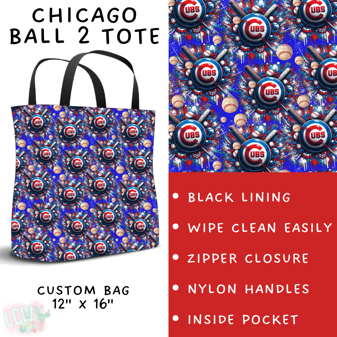 Batch #498 - Strike Out 3 - Closes 3/2 - ETA early May - Chicago Ball 2 Tote - Alonna's Legging Land