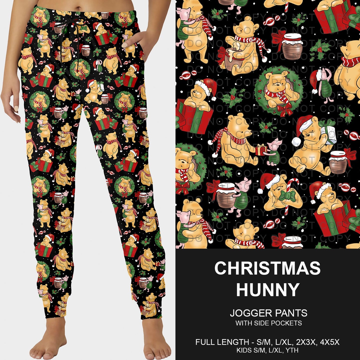 B253 - Preorder Christmas Hunny Joggers (Closes 9/28. ETA late Nov.)