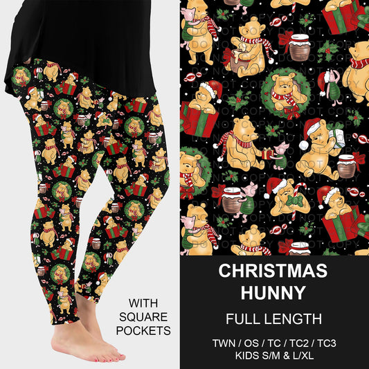 B253 - Preorder Christmas Hunny Leggings w/ Pockets (Closes 9/28. ETA late Nov.)