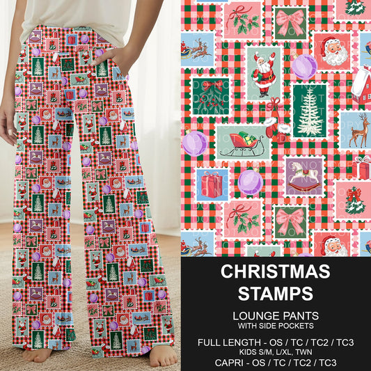 B315 - Preorder Christmas Stamps Lounge Pants (Closes 10/04. ETA: early Dec.)