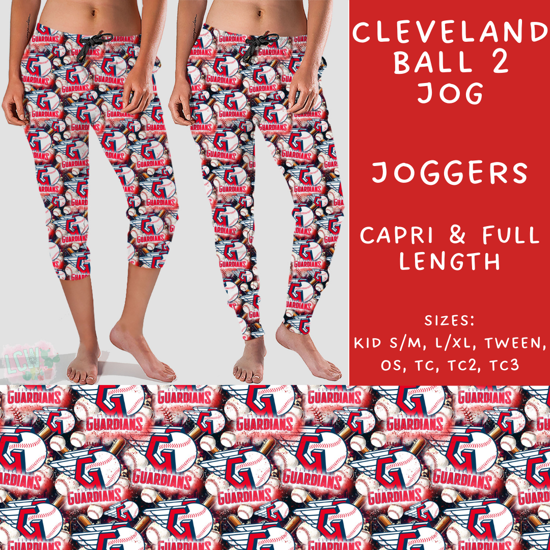 Batch #498 - Strike Out 3 - Closes 3/2 - ETA early May - Cleveland Ball 2 Full and Capri Length Joggers - Alonna's Legging Land