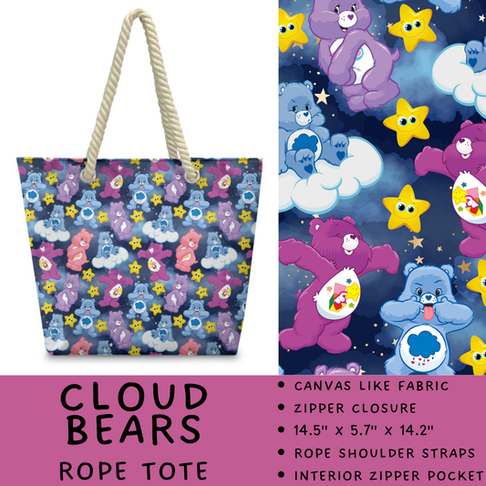 Batch #440 - Magical Character Rope Tote - Closes 10/31 - ETA mid Dec - Cloud Bears Rope Tote
