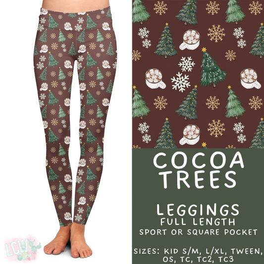 Batch #424 - Jingle All The Way - Closes 10/3 - ETA mid/late Nov - Cocoa Trees Full Length Leggings