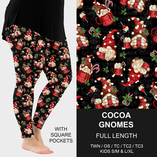 B254 - Preorder Cocoa Gnomes Leggings w/ Pockets (Closes 10/05. ETA early Dec.)