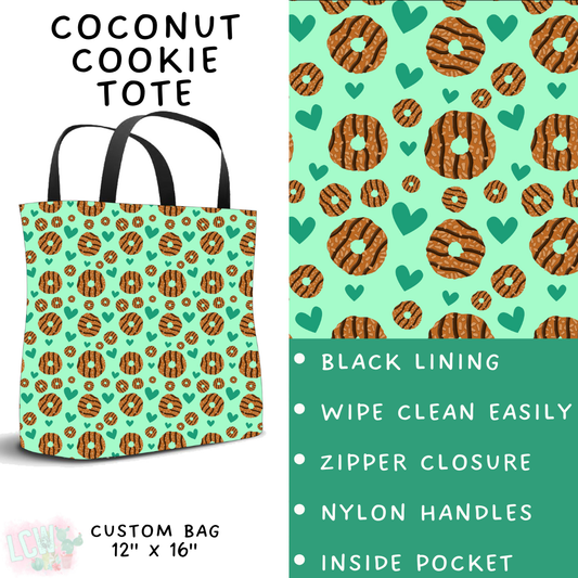 Batch #429 - Cookie Dealer 3 - Closes 10/13 - ETA late Nov - Coconut Cookie Tote