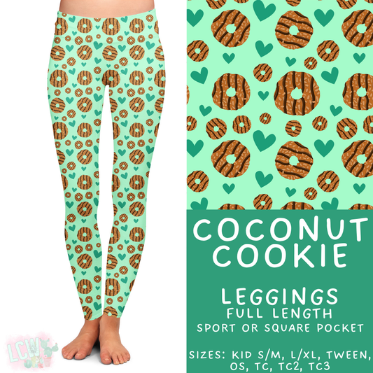 Batch #429 - Cookie Dealer 3 - Closes 10/13 - ETA late Nov - Coconut Cookie Full Length Leggings