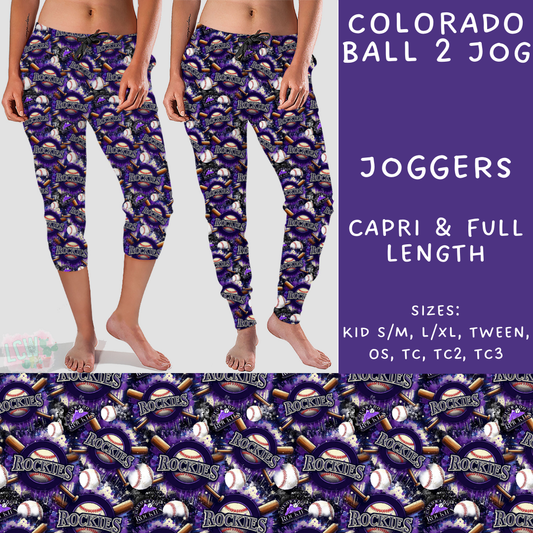 Batch #498 - Strike Out 3 - Closes 3/2 - ETA early May - Colorado Ball 2 Full and Capri Length Joggers - Alonna's Legging Land