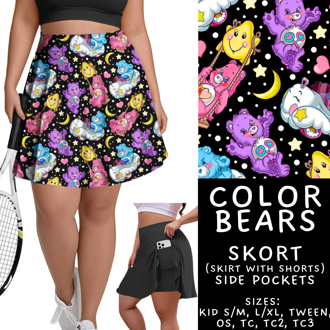 Batch #454 - Cool Characters 10 - Closes 11/26 - ETA mid Jan - Color Bears Skort