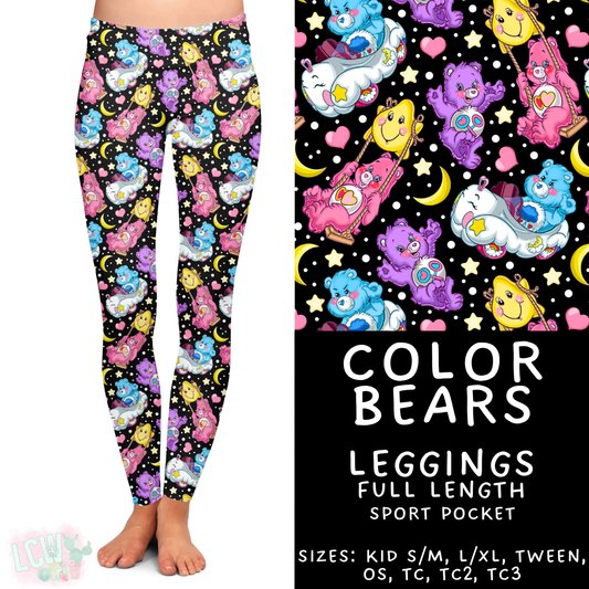 Batch #454 - Cool Characters 10 - Closes 11/26 - ETA mid Jan - Color Bears Full Length Leggings