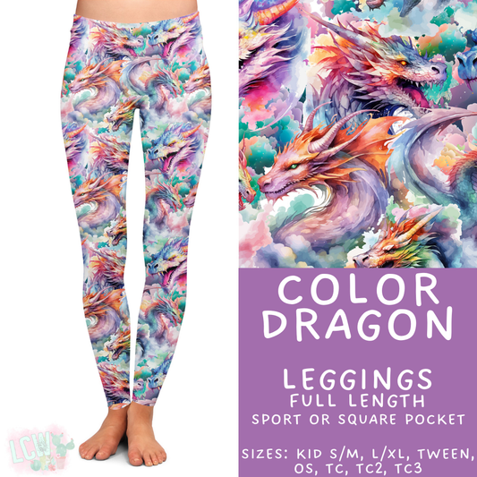Batch #421 - Fun Run 15 - Closes 9/29 - ETA mid/late Nov - Color Dragon Full Length Leggings