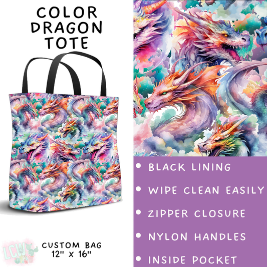 Batch #421 - Fun Run 15 - Closes 9/29 - ETA mid/late Nov - Color Dragon Tote
