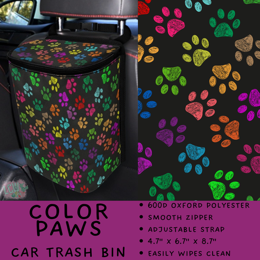 Batch #423 - Car Accessories - Closes 10/2 - ETA mid/late Nov - Color Paws Car Trash Bin