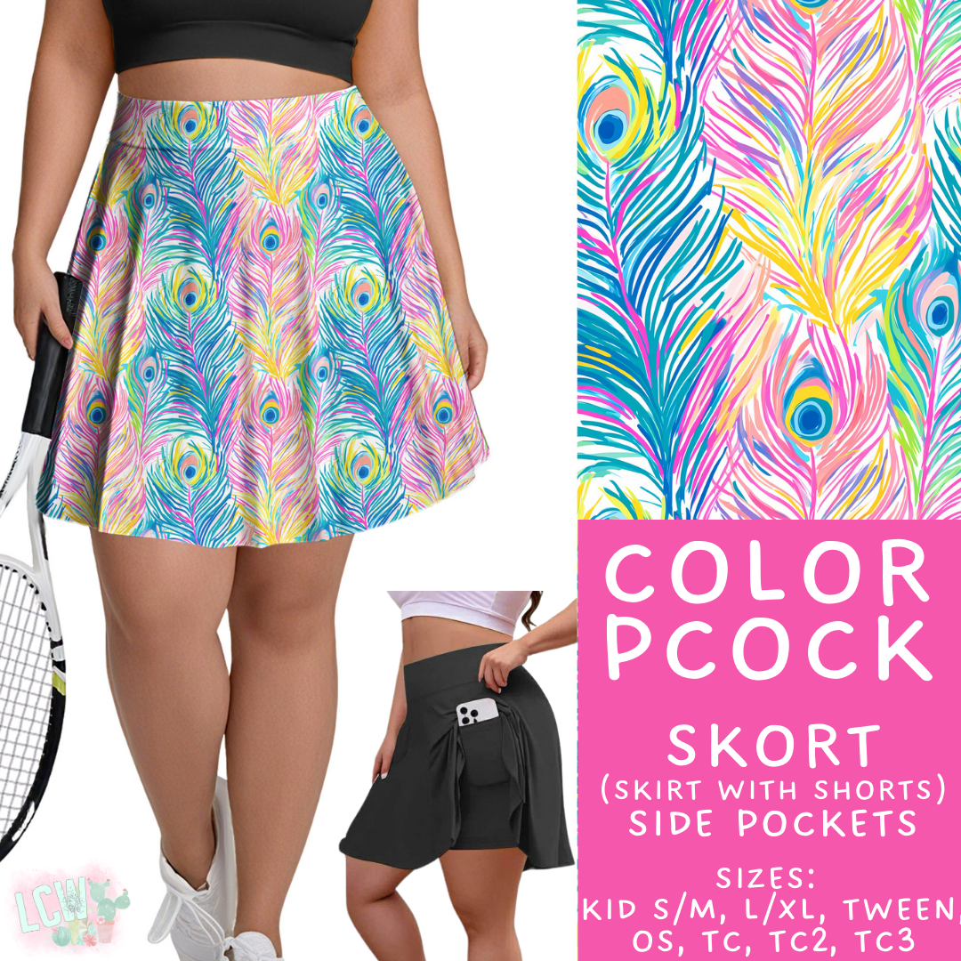 Batch #421 - Fun Run 15 - Closes 9/29 - ETA mid/late Nov - Color Pcock Skort