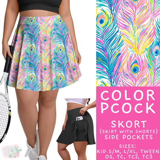 Batch #421 - Fun Run 15 - Closes 9/29 - ETA mid/late Nov - Color Pcock Skort
