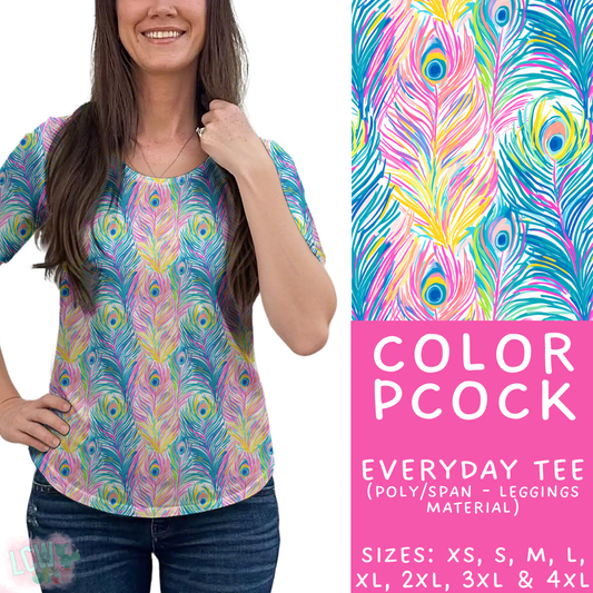 Batch #421 - Fun Run 15 - Closes 9/29 - ETA mid/late Nov - Color Pcock Everyday Tee