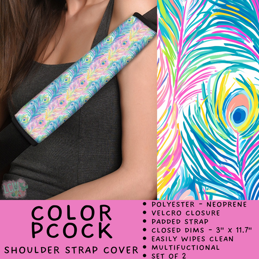 Batch #423 - Car Accessories - Closes 10/2 - ETA mid/late Nov - Color Pcock Shoulder Strap Pads