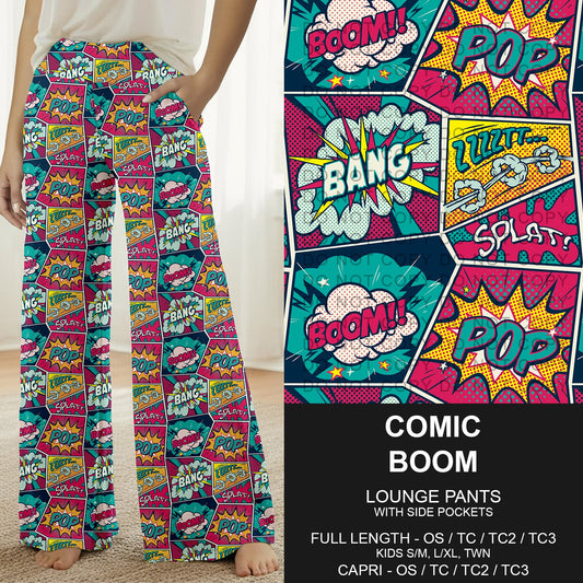 B286 - Preorder Comic Boom Lounge Pants (Closes 4/19. ETA: late June)