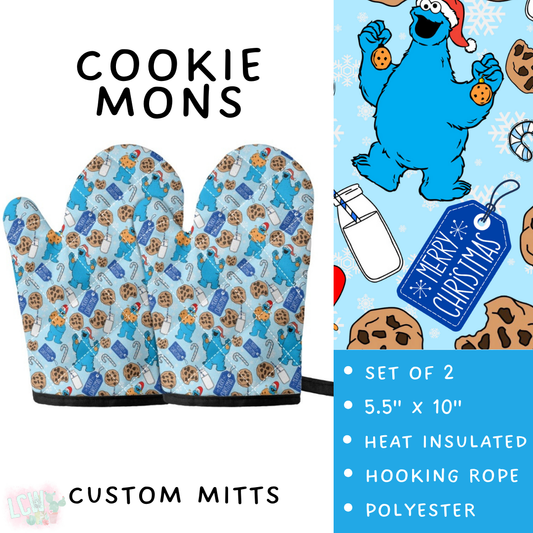 Batch #416 - Baking Spirits Bright 2 - Closes 9/19 - ETA early Nov - Cookie Mons Oven Mitts