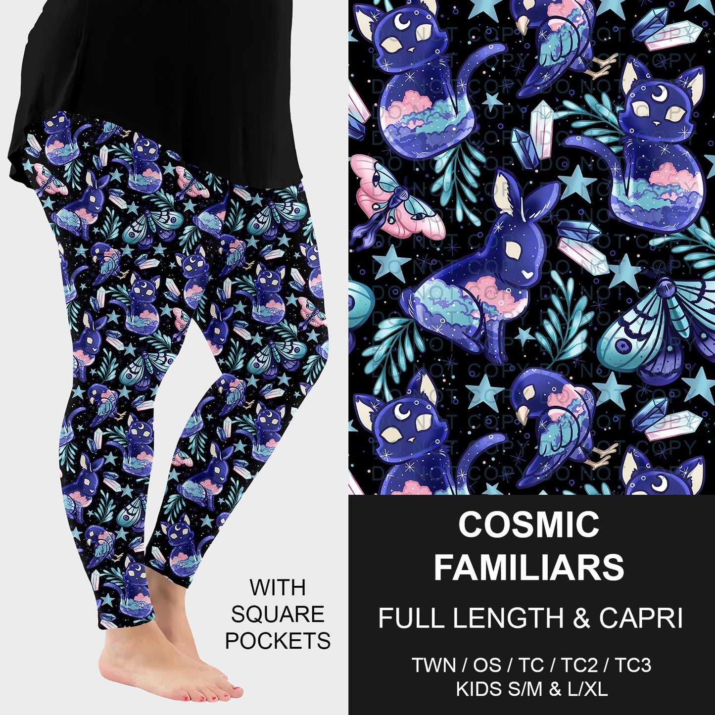 B270 - Preorder Cosmic Familiars Leggings w/ Pockets (Closes 1/18. ETA: early April)