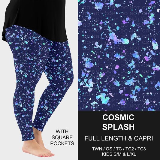 B257 - Preorder Cosmic Splash Leggings w/ Pockets (Closes 10/26. ETA: late Dec.)