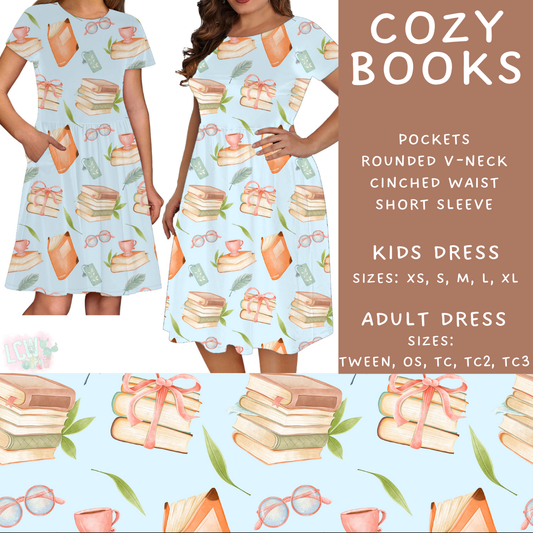 Batch #468 - Fun Run 18 - Closes 12/26 - ETA late Feb - Cozy Books Adult & Kids Dresses