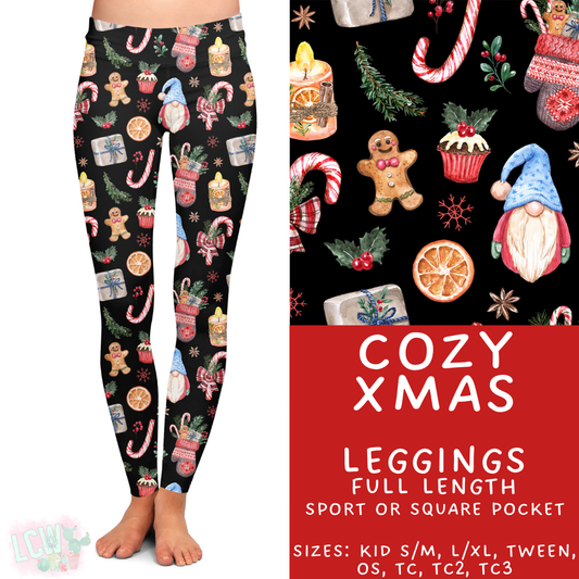 Batch #424 - Jingle All The Way - Closes 10/3 - ETA mid/late Nov - Cozy Xmas Full Length Leggings