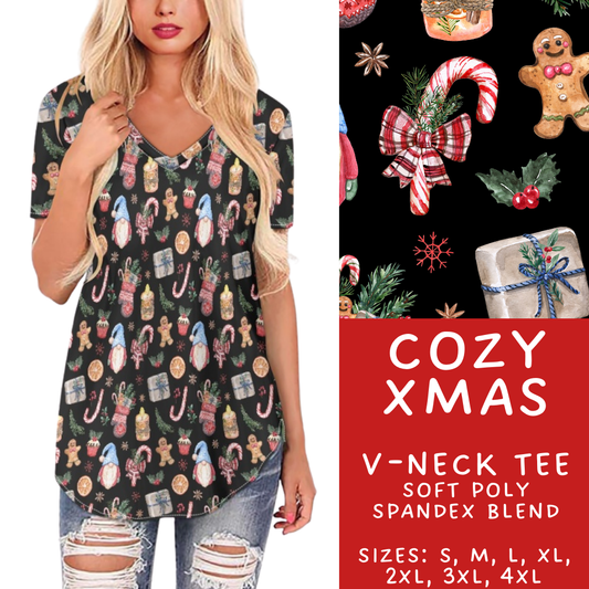 Batch #424 - Jingle All The Way - Closes 10/3 - ETA mid/late Nov - Cozy Xmas V-Neck Tee