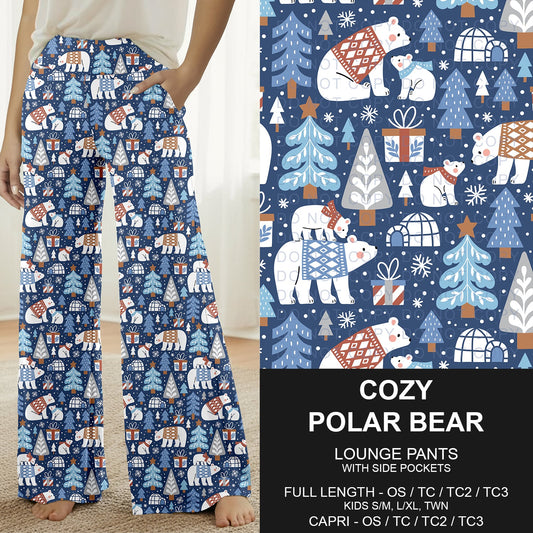 B313 - Preorder Cozy Polar Bear Lounge Pants (Closes 9/20. ETA: late Nov.)