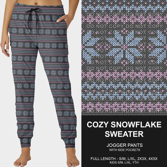 B255 - Preorder Cozy Snowflake Sweater Joggers (Closes 10/12. ETA early Dec.)