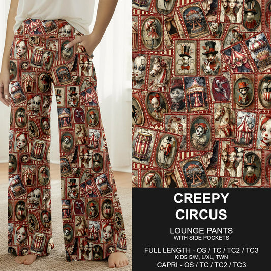 B276 - Preorder Creepy Circus Lounge Pants (Closes 3/01. ETA: early May) - Alonna's Legging Land