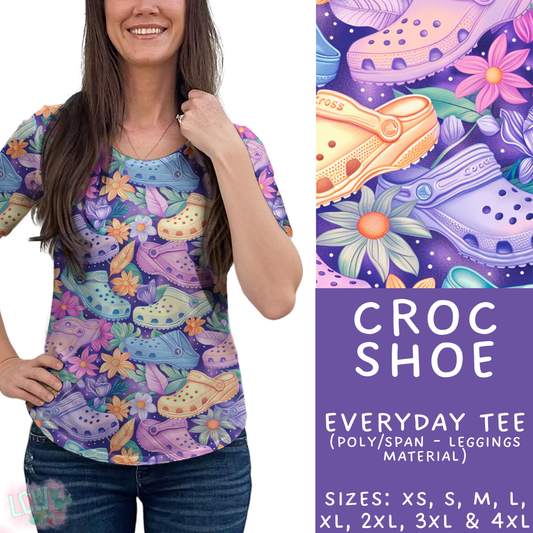 Batch #411 - July Request Run - Closes 9/11 - ETA late October - Croc Shoe Everyday Tee