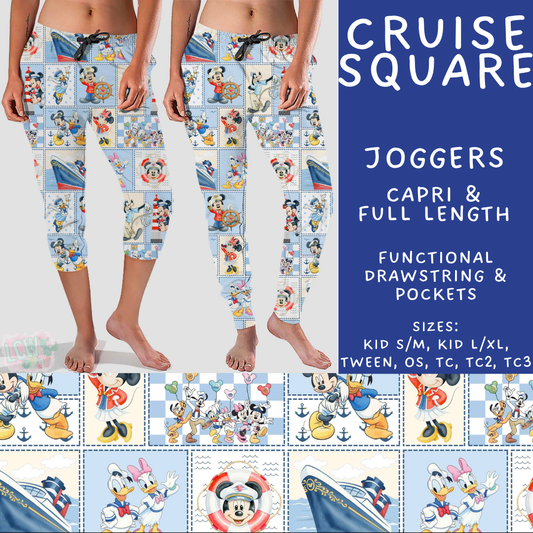Batch #541 - Magical Faves 21 - Closes 6/10 - ETA mid August - Cruise Square Full and Capri Length Joggers