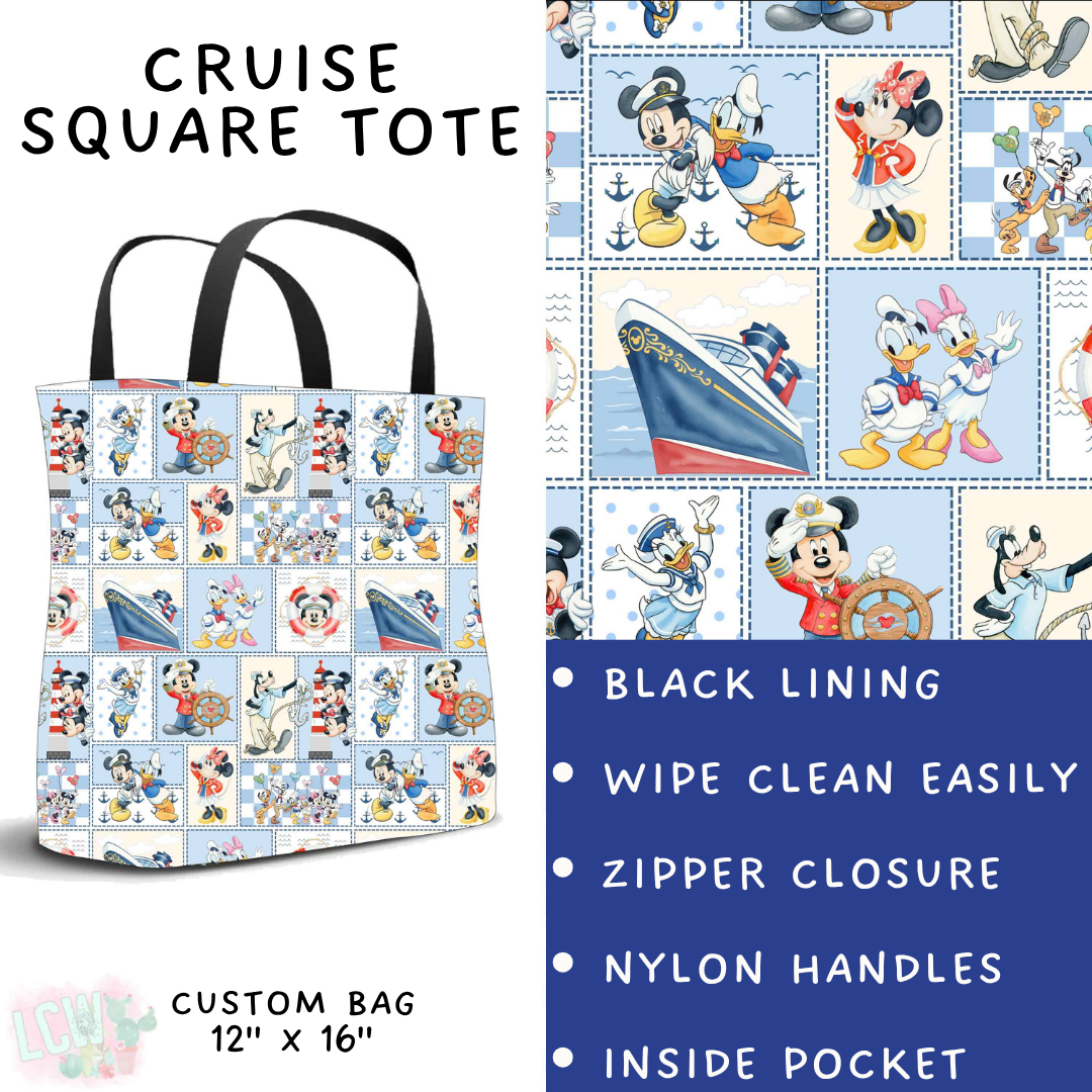 Batch #541 - Magical Faves 21 - Closes 6/10 - ETA mid August - Cruise Square Tote