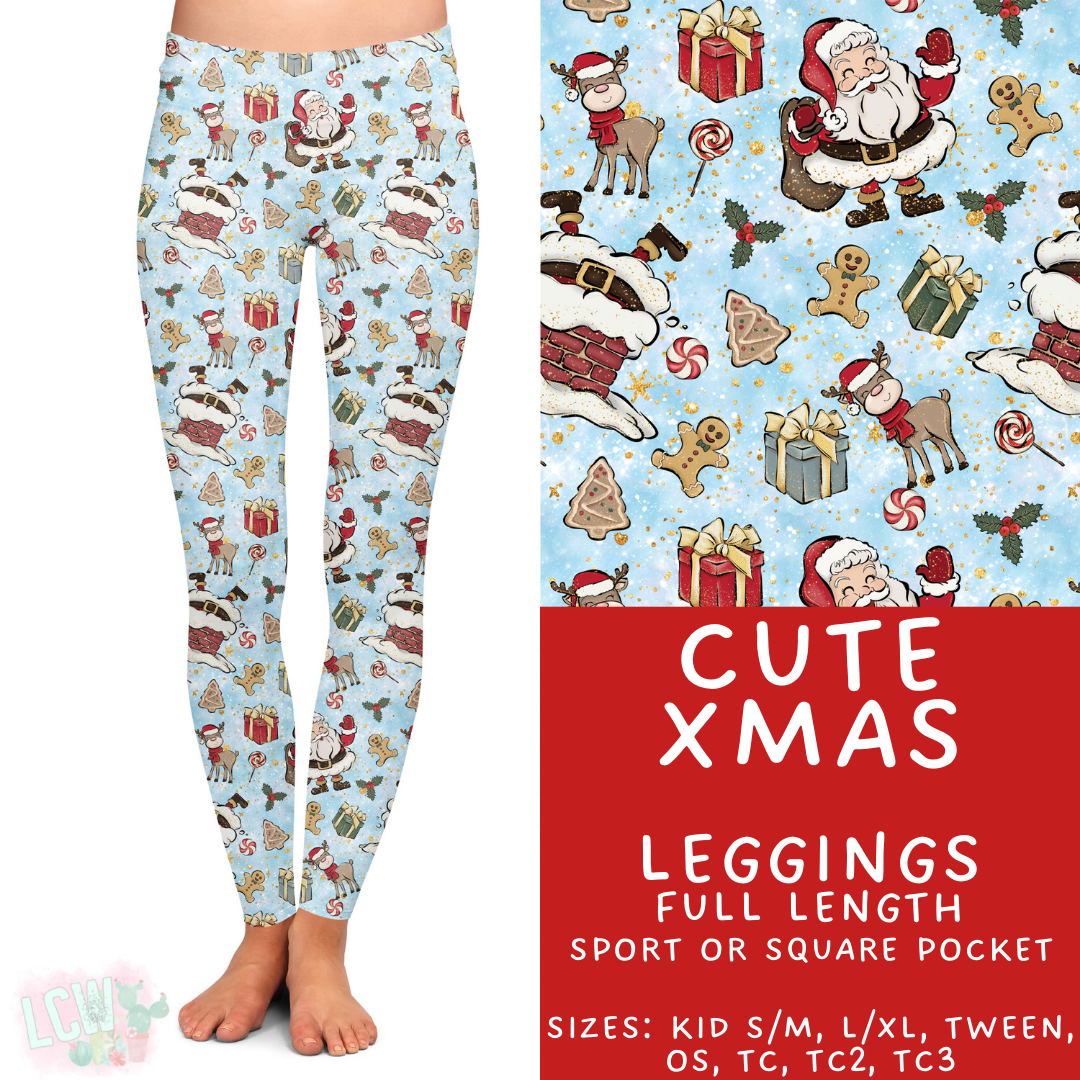 Batch #424 - Jingle All The Way - Closes 10/3 - ETA mid/late Nov - Cute Xmas Full Length Leggings
