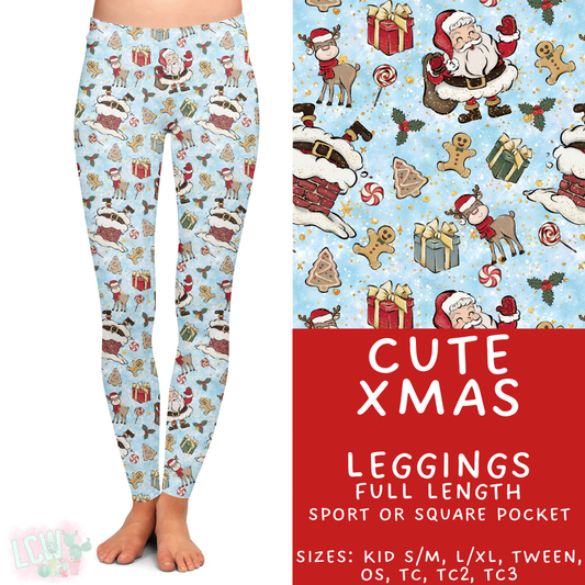 Batch #424 - Jingle All The Way - Closes 10/3 - ETA mid/late Nov - Cute Xmas Full Length Leggings