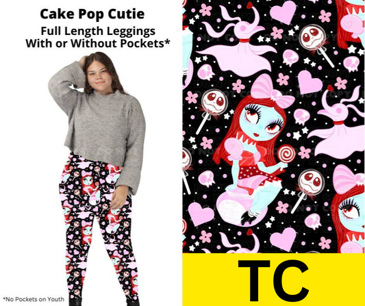 Cake Pop Cutie Full Length Leggings w/ Pockets