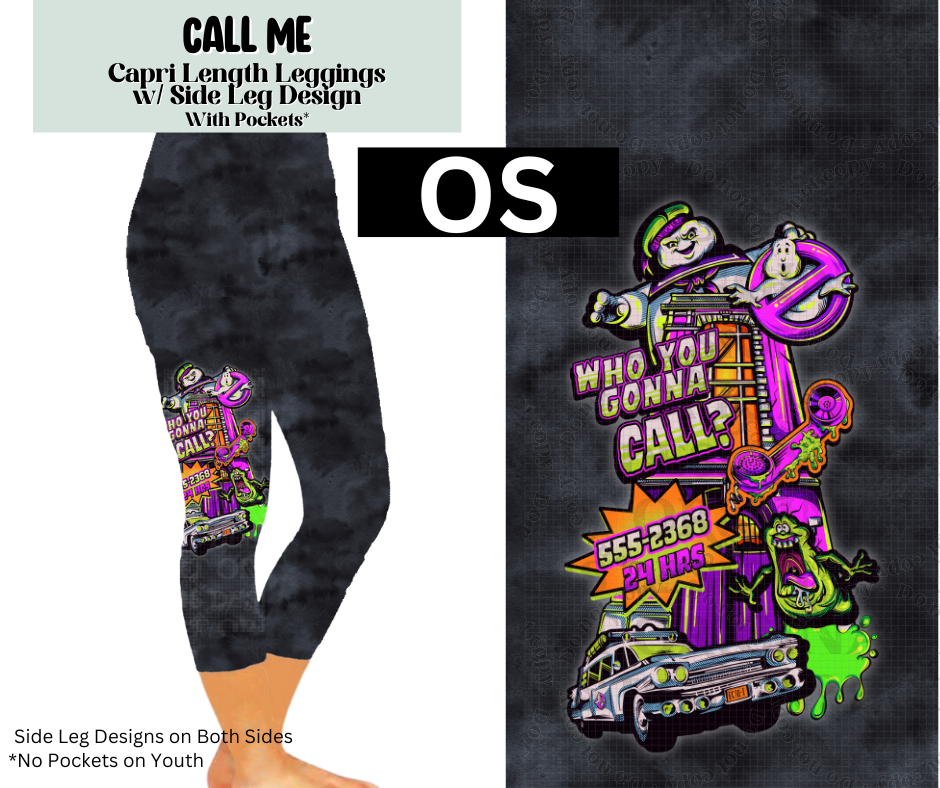 Call Me Capri Leggings w/ Side Leg Designs