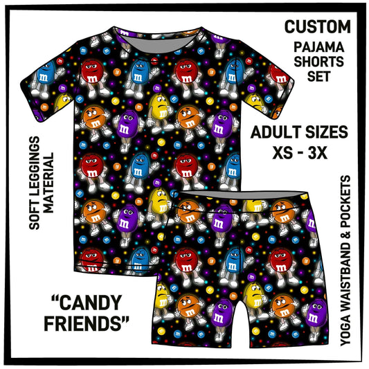 PS1S - Candy Friends Pajamas Top & Shorts Set - Preorder Closing 7/4 ETA: Late Aug