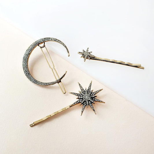 MOON STAR HAIRCLIP - Alonna's Legging Land