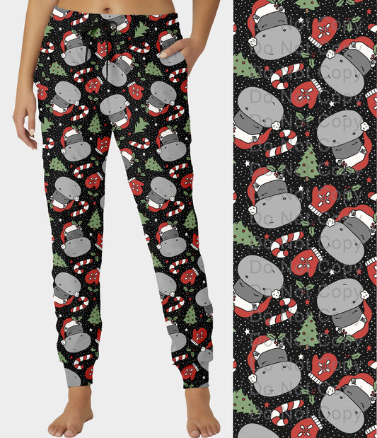 RTS - Christmas Hippo Joggers