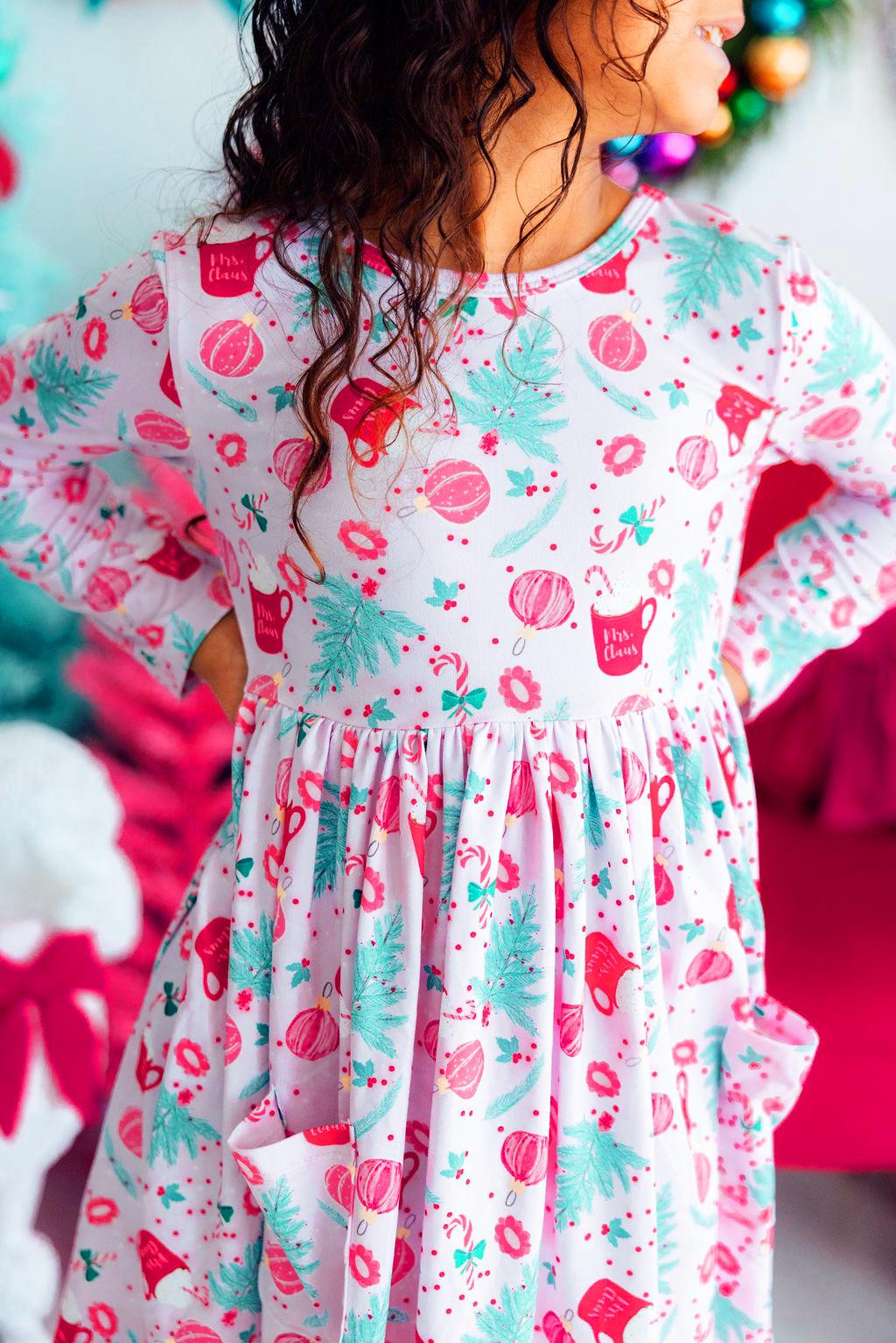 Cocoa Kisses L/S Pocket Twirl Dress