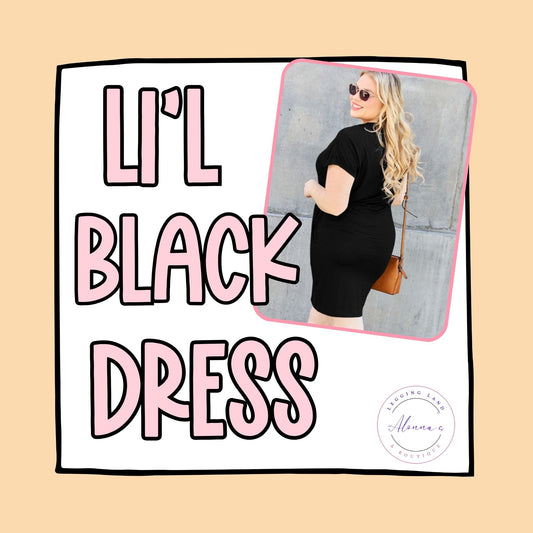 The “Li’l Black Dress” for everyBODY! Short Sleeve Dress with Pockets
